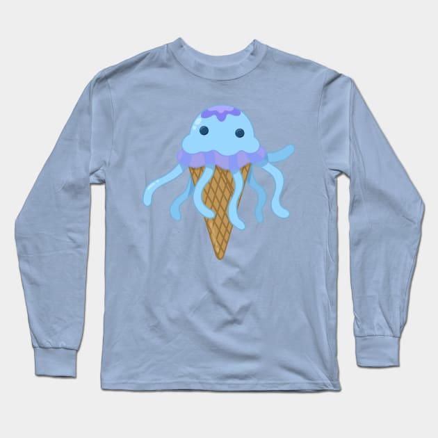 Octo-Ice Cream Cone Long Sleeve T-Shirt by madiwohl